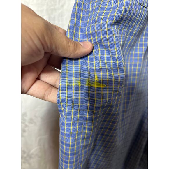 Victorias Secret Country Robe XS Small Blue Yellow Plaid Belted Long - Picture 3 of 11